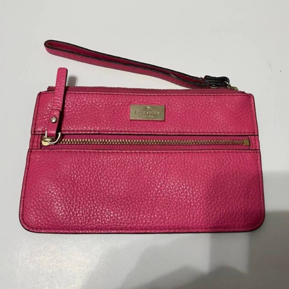 Kate Spade Fuchsia Zip Wrist Clutch Wallet